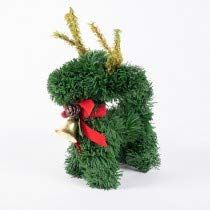 Factory Direct Craft Artificial Pine Holiday Reindeer - True Vintage | 2 Pieces for Holiday, Seasonal Crafting, Decorating and Displaying