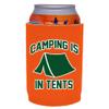 Camping is in Tents Full Bottom Can Coolie (1, Orange) view 1