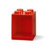 Room Copenhagen Lego Brick Shelf, 4 Stud, Red view 1