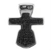 BeautifulGreekStatues Orthodox Cross Russian Greek Crucifix Jesus Christ Cross Pendant Sterling Silver 925 1.10" view 2