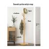 COAT RACK Solid Wood Multiple Tree Hooks Stable Base Hallway Entrance Hanger Clothes Bag Hat Storage Rack (Color : Beige) view 2
