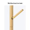 COAT RACK Solid Wood Multiple Tree Hooks Stable Base Hallway Entrance Hanger Clothes Bag Hat Storage Rack (Color : Beige) view 3