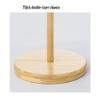 COAT RACK Solid Wood Multiple Tree Hooks Stable Base Hallway Entrance Hanger Clothes Bag Hat Storage Rack (Color : Beige) view 4