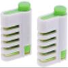 2 Pieces DIY Cake Slicer Cake Slicing Leveler 5 Layers Slicer Cutting Fixator Tools Stratification Auxiliary fit for Making Cake and Bread (Green) view 1