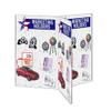 Marketing Holders 4 Pack Multi Sided Sign Holder 5" x 7" Table Tent Graphic Flyer Farmers Market Craft Fair Ad Frame Flea Market Marketplaces Clear Acrylic view 2