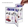 Marketing Holders 4 Pack Multi Sided Sign Holder 5" x 7" Table Tent Graphic Flyer Farmers Market Craft Fair Ad Frame Flea Market Marketplaces Clear Acrylic view 3