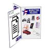 Marketing Holders 6 Pack Sign Holder 4 x 6 Inch Multi Sided Table Display Menu or Advertisement Flier Holder Clear Acrylic Restaurant 3 Panel Table Tent Holds 6 Signs or Notices Bottom Loads view 2