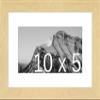 Frame It Easy 10 x 5 Sand Natural WoodFrame (Dayton) with Matting view 1