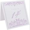 Butterfly Flourish Wedding Table Numbers (Select Color/Quantity), White, Lavender, 1-65, Double Sided, Tent or Use in a Stand, Great for Parties & Restaurants view 2