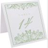 Butterfly Flourish Wedding Table Numbers (Select Color/Quantity), White, Sage, 1-75, Double Sided, Tent or Use in a Stand, Great for Parties & Restaurants - Made in the USA view 2