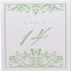 Butterfly Flourish Wedding Table Numbers (Select Color/Quantity), White, Sage, 1-75, Double Sided, Tent or Use in a Stand, Great for Parties & Restaurants - Made in the USA view 4