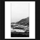 Frame It Easy 5 x 33 Black Natural Wood Frame (Dayton) with Matting