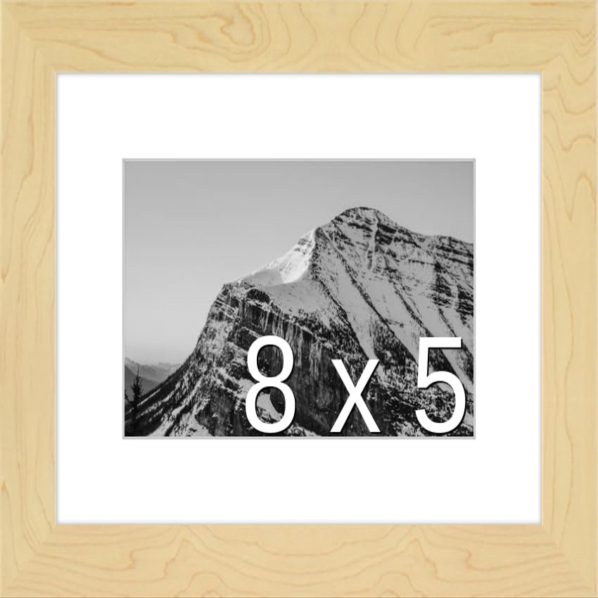 Frame It Easy 8 x 5 Sand Natural WoodFrame (Dayton) with Matting