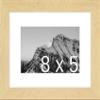 Frame It Easy 8 x 5 Sand Natural WoodFrame (Dayton) with Matting view 1