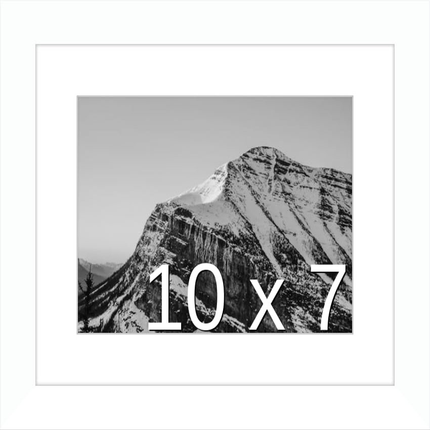 Frame It Easy 10 x 7 White Natural WoodFrame (Dayton) with Matting