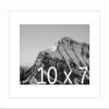 Frame It Easy 10 x 7 White Natural WoodFrame (Dayton) with Matting view 1