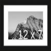 Frame It Easy 12 x 7 Black Natural WoodFrame (Dayton) with Matting view 1