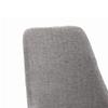 Benjara Textured Fabric Upholstered Metal Frame Dining Chair, Set of 2, Gray view 4