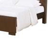 Benjara 3 Open Bookcase Queen King Size Bed with Soft Light, Brown view 4
