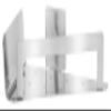 tesa EXXCLUSIV Corner Basket, self-Adhesive, Stainless-Steel Look, Classy Design, Guaranteed Stainless, 55mm x 220mm x 150mm view 1