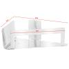 tesa EXXCLUSIV Corner Basket, self-Adhesive, Stainless-Steel Look, Classy Design, Guaranteed Stainless, 55mm x 220mm x 150mm view 3