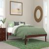 AFI Colorado Queen Size Platform Bed with Charging Station in Walnut view 2