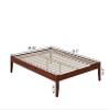AFI Colorado Queen Size Platform Bed with Charging Station in Walnut view 3