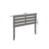 AFI, Oxford Full Headboard with Attachable USB Charger, Grey view 3