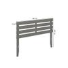 AFI, Oxford Headboard, Queen with Attachable USB Charger, Gray view 3