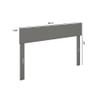 AFI, Boston Headboard, Full, Grey view 3