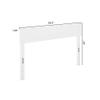 AFI, Boston Headboard, Full, White view 2