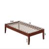 AFI Colorado Twin Size Platform Bed with Charging Station in Walnut view 3