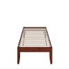 AFI Colorado Twin Size Platform Bed with Charging Station in Walnut view 4