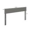 AFI, Boston Headboard, Queen, Grey view 3