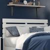 AFI, Oxford Full Headboard with Attachable USB Charger, White view 2