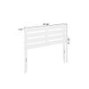 AFI, Oxford Full Headboard with Attachable USB Charger, White view 3