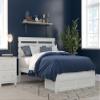 AFI, Oxford Full Platform Bed with Storage Drawer, White view 1
