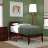 AFI Boston Twin Size Platform Bed in Walnut view 1