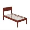 AFI Boston Twin Size Platform Bed in Walnut view 2