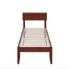 AFI Boston Twin Size Platform Bed in Walnut view 3