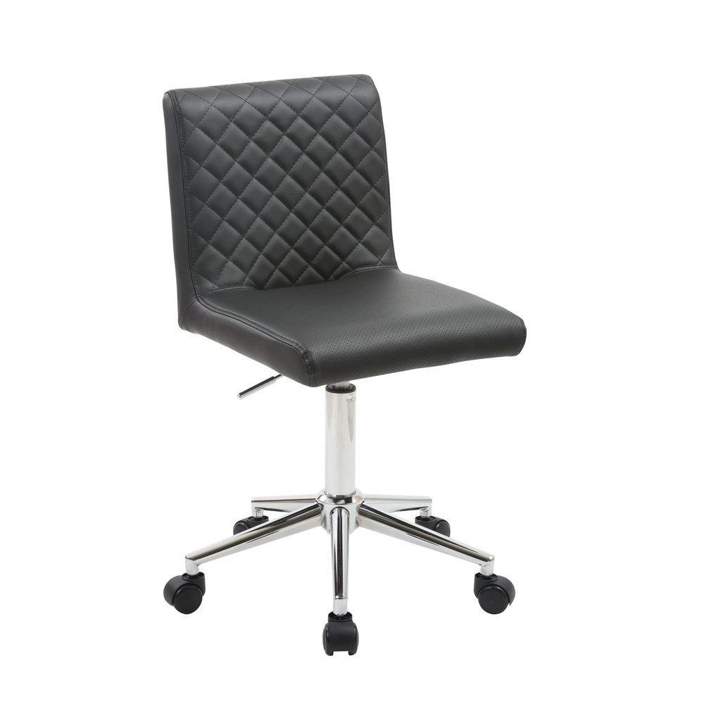 Best Master Furniture Contemporary Swivel Home Office Desk Chair, Black