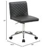 Best Master Furniture Contemporary Swivel Home Office Desk Chair, Black view 2