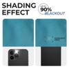 Superior Blackout Curtains, Room Darkening, Bedroom, Drapes, Kitchen, Living Room Window Accents, Sun Blocking, Thermal, 2 Pack, 8 Grommets, Solid Blackout Curtains, Set of 2, 52" x 84", Aqua view 4
