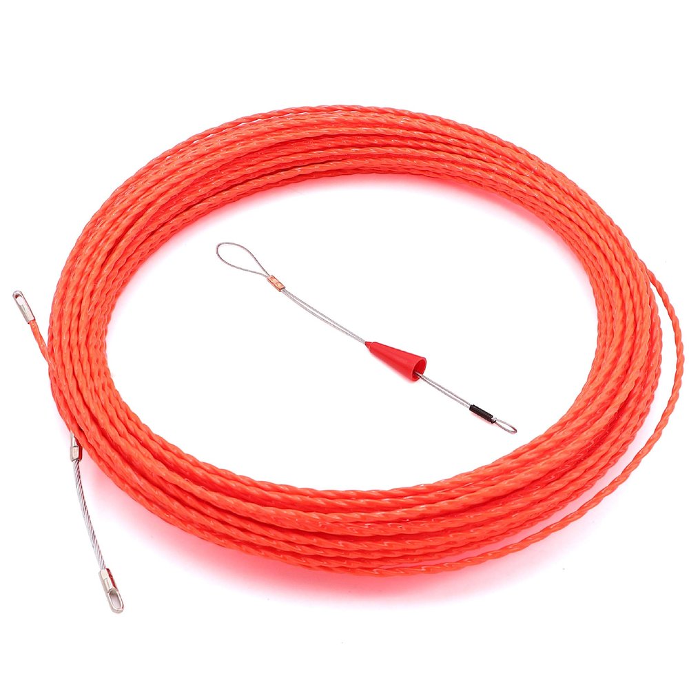 Jeemitery 128 FT Fish Tape Wire Puller Through Wall Wire Threader Fish plus Fish Cable Fastener