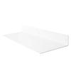 Buhbo Mitus Floating Shelf Wall Mounted (8 inch x 24 inch) Heavy Duty Industrial Modern Steel, White view 1