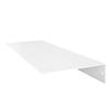 Buhbo Mitus Floating Shelf Wall Mounted (8 inch x 24 inch) Heavy Duty Industrial Modern Steel, White view 4
