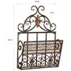 Touch of Class Charleston Metal Wall Organizer Bronze Single 13" Wx5 Dx19 H view 3