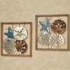 Coastal Medley Seashell Openwork Wall Art Earth Tones 20" square Set of 2 view 2