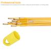 Jeemiter 24 FT Fiberglass Running Electrical Wire Cable Glow Rods Wire Pulling, Fish Rods Electrical Kit with 6 Different Attachments and Fish Tape Wire Puller Kit view 3