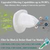 10 Pack Replacement Filter for Black & Decker Power Tools VF110 Vacuum CHV1410L CHV9610 CHV1210 CHV1510 CHV1410 CHV1410B BDH2000L, 90558113-01 view 3